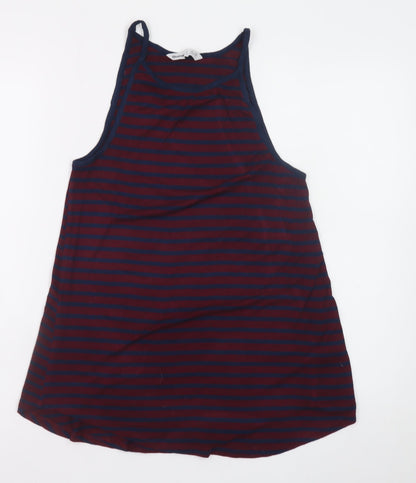Bluenotes Women's Multicoloured Striped Tank Top S Jersey Cotton
