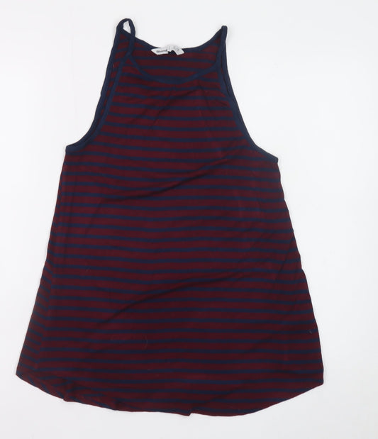 Bluenotes Women's Multicoloured Striped Tank Top S Jersey Cotton