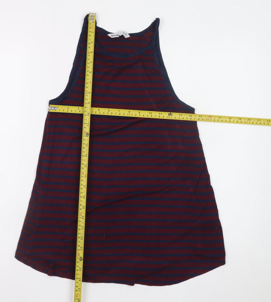 Bluenotes Women's Multicoloured Striped Tank Top S Jersey Cotton
