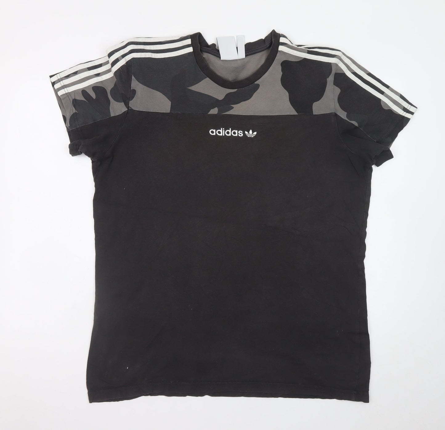 Adidas Men's Black Camouflage XL Short Sleeve Sports T-Shirt