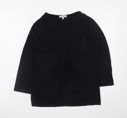 Marks and Spencer Per Una Black Wrap Blouse Women Size 12