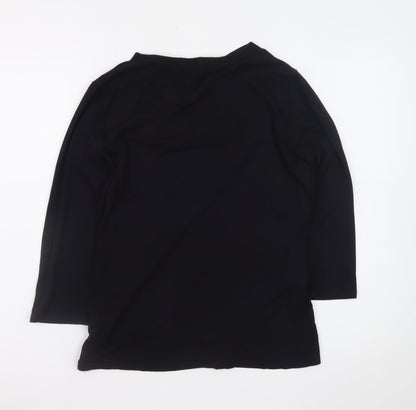 Marks and Spencer Per Una Black Wrap Blouse Women Size 12