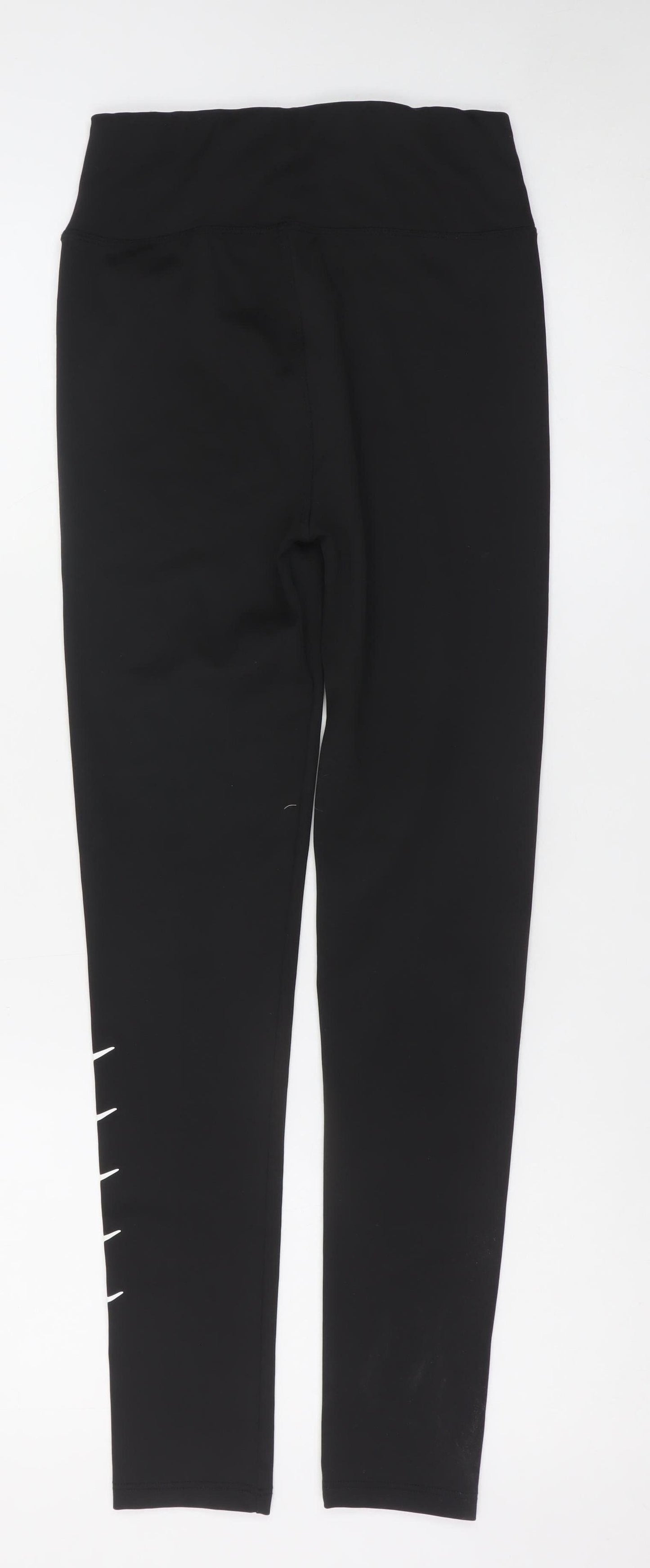 Nike Women's Black Dri-FIT Ankle Leggings M High Rise Activewear