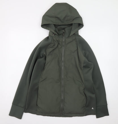 Dunnes Stores Men's Green Hooded Softshell Jacket L Regular