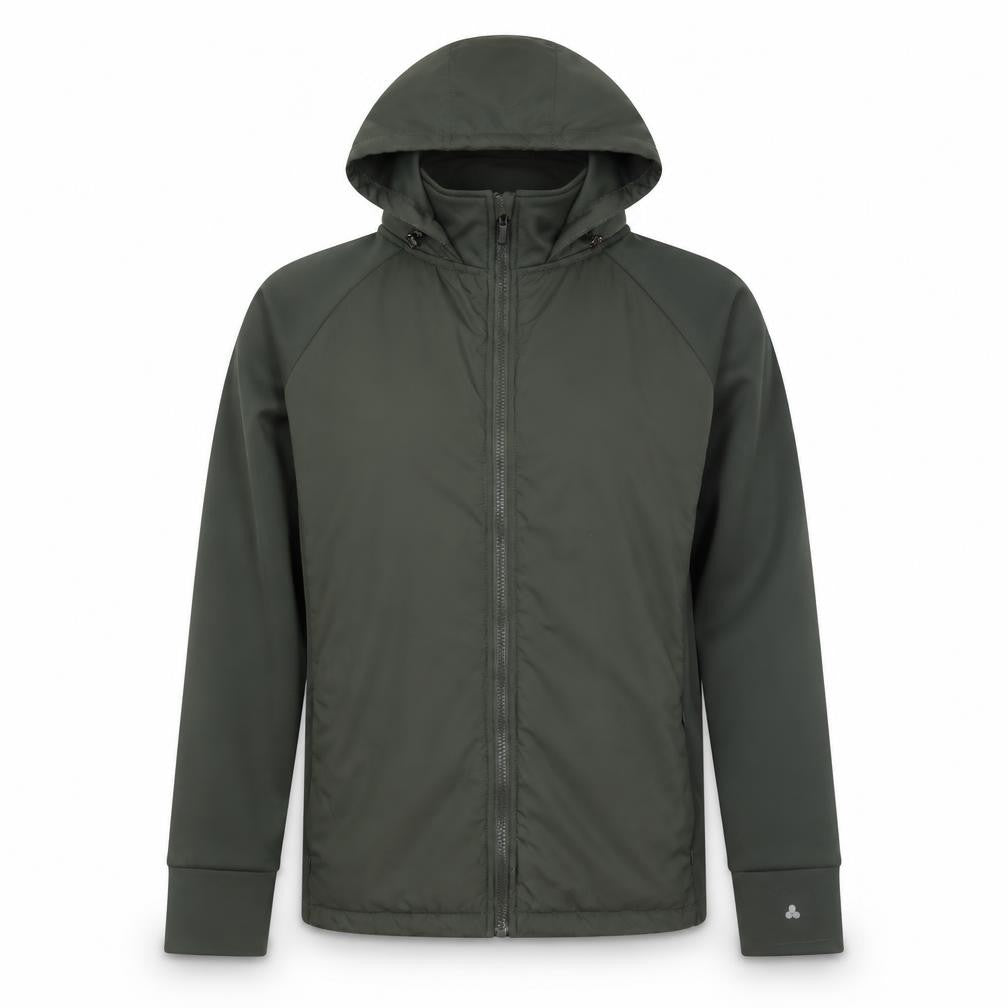 Dunnes Stores Men's Green Hooded Softshell Jacket L Regular