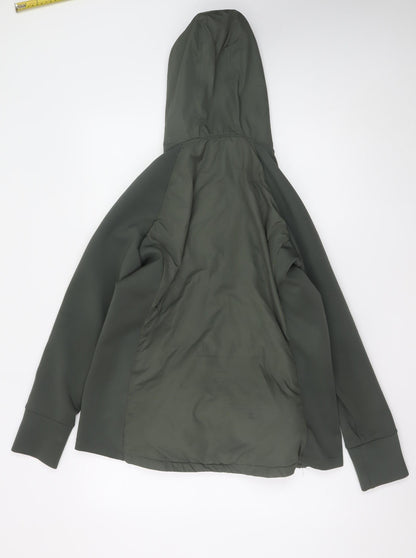 Dunnes Stores Men's Green Hooded Softshell Jacket L Regular