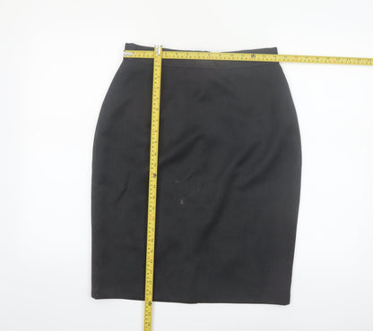 St Bernard Women's Black Size 14 Pencil Skirt Workwear Formal