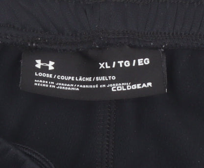 Under Armour Men Black XL ColdGear Joggers Tapered Fit