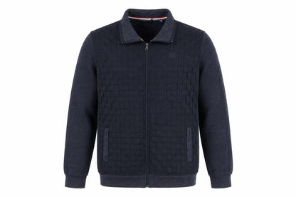 Pre End Men’s Blue Bomber Jacket M Cotton Blend Full Zip