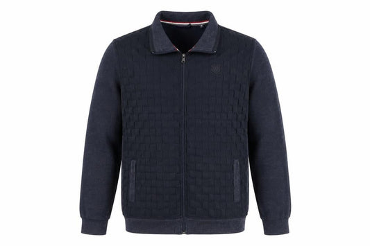 Pre End Men’s Blue Bomber Jacket M Cotton Blend Full Zip