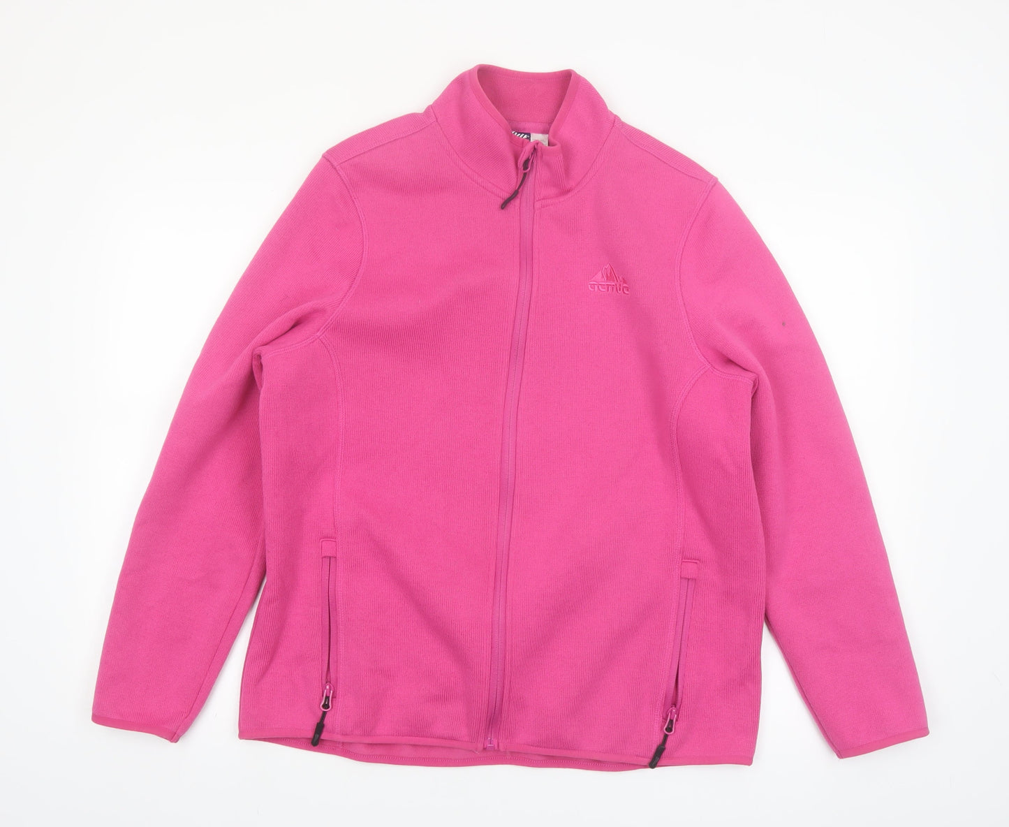 Crivit Women’s Pink Full Zip Fleece Jacket Size 18 Outdoor Mid-Length