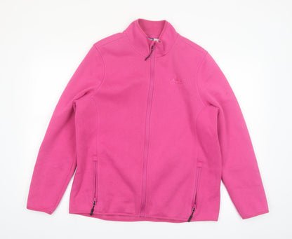 Crivit Women’s Pink Full Zip Fleece Jacket Size 18 Outdoor Mid-Length