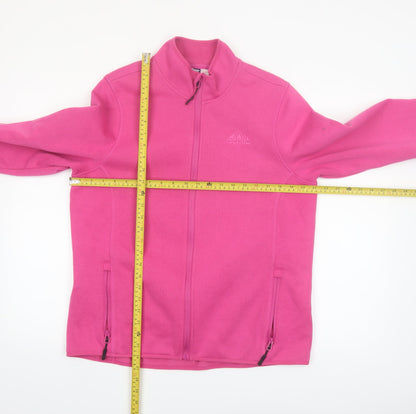 Crivit Women’s Pink Full Zip Fleece Jacket Size 18 Outdoor Mid-Length