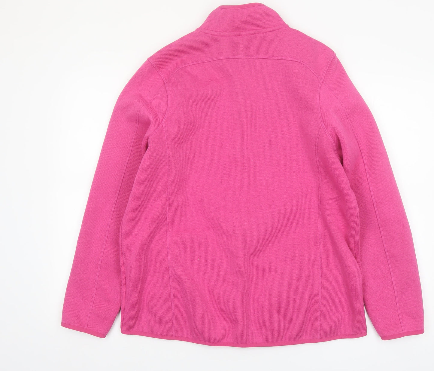 Crivit Women’s Pink Full Zip Fleece Jacket Size 18 Outdoor Mid-Length