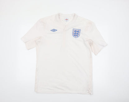 Umbro Men's White England 42 Short Sleeve Sports T-Shirt