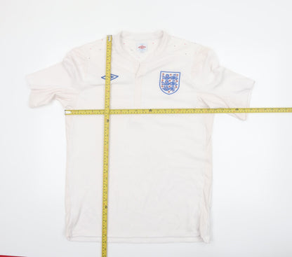 Umbro Men's White England 42 Short Sleeve Sports T-Shirt
