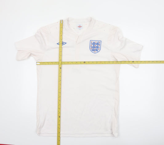Umbro Men's White England 42 Short Sleeve Sports T-Shirt