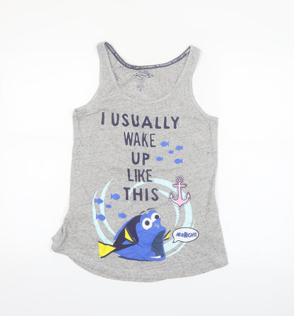 Disney Women’s Grey Finding Dory Cami Nightshirt Size 6 Sleeveless