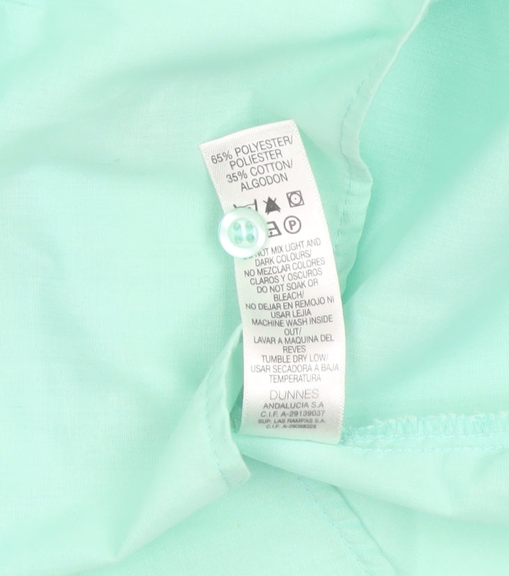 Dunnes Women’s Green Button-Up 3/4 Sleeve Shirt Size 20