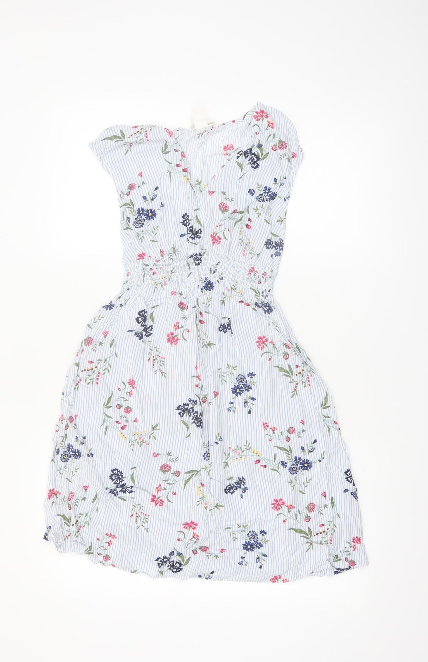 H&M Mama Women’s Multicoloured Floral Knee Length A-Line Maternity Dress Size 8