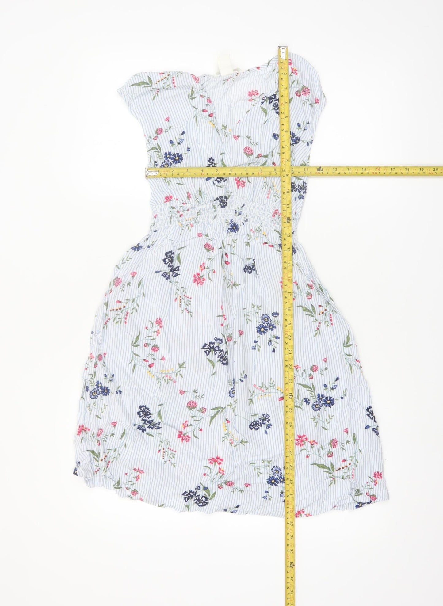 H&M Mama Women’s Multicoloured Floral Knee Length A-Line Maternity Dress Size 8