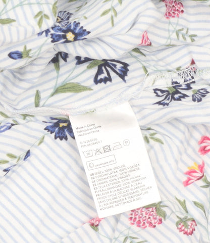 H&M Mama Women’s Multicoloured Floral Knee Length A-Line Maternity Dress Size 8