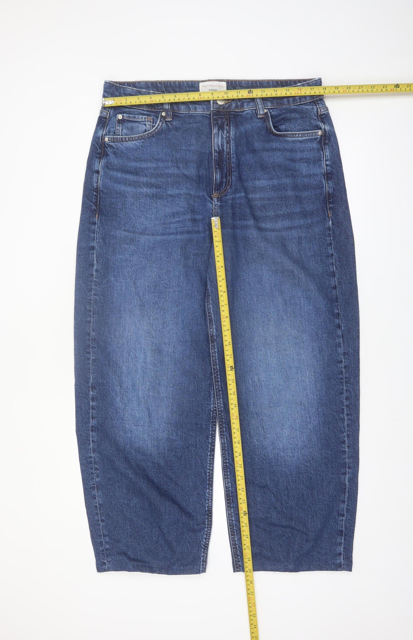 Marks and Spencer Women’s Blue Slouchy Mom Jeans Size 16 Regular Denim