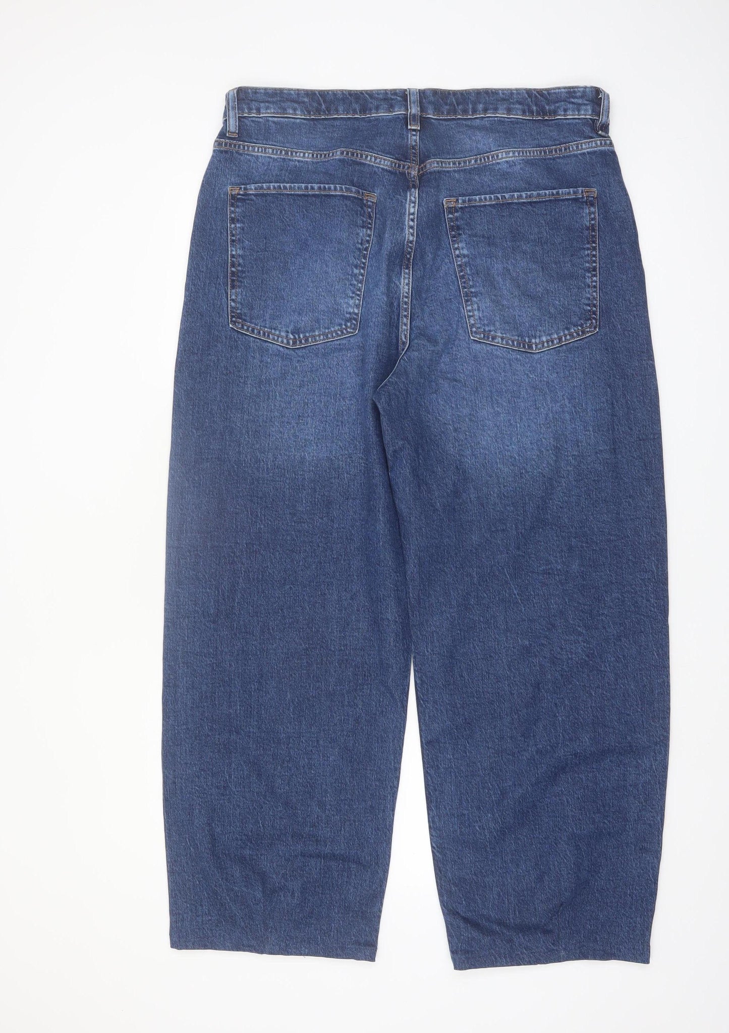 Marks and Spencer Women’s Blue Slouchy Mom Jeans Size 16 Regular Denim