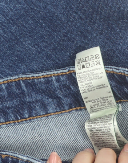 Marks and Spencer Women’s Blue Slouchy Mom Jeans Size 16 Regular Denim
