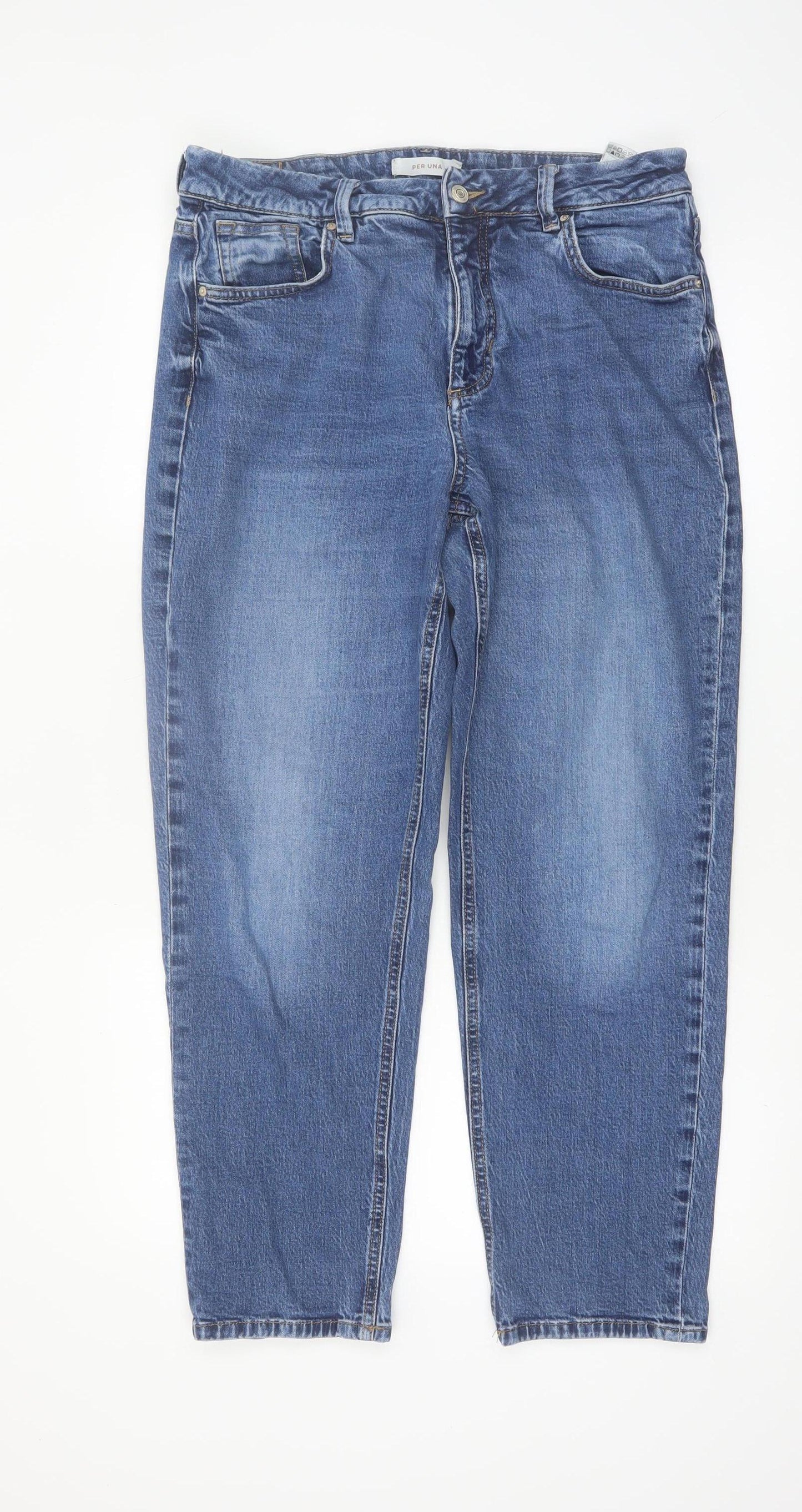 Marks and Spencer Per Una Women's Blue Size 14 Straight Jeans