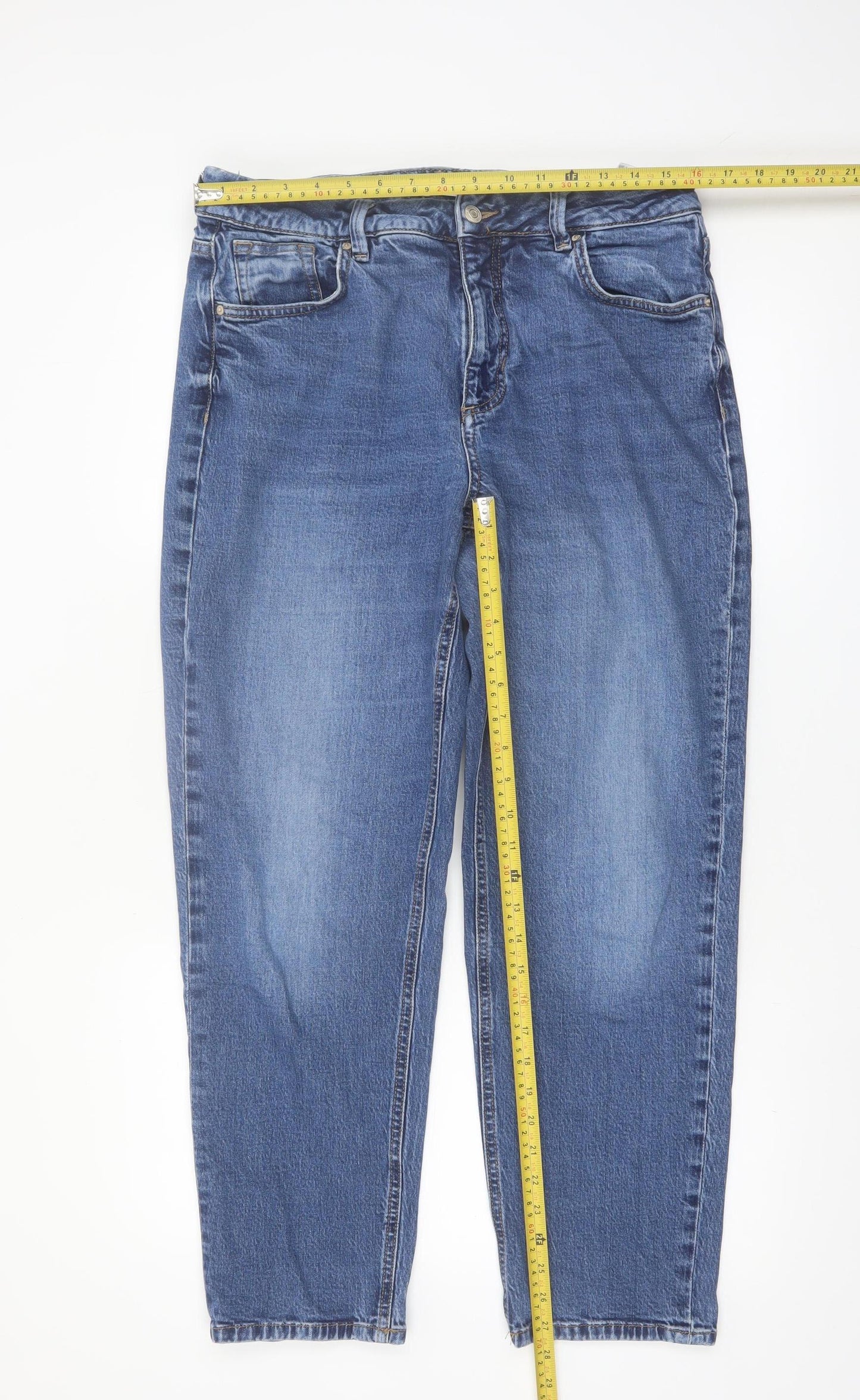 Marks and Spencer Per Una Women's Blue Size 14 Straight Jeans