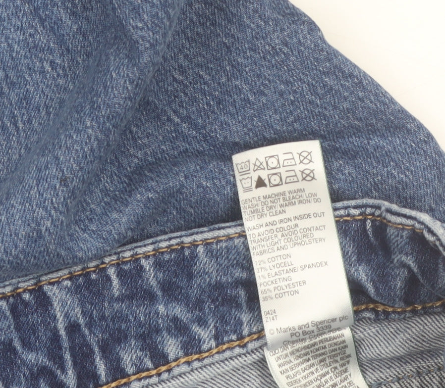Marks and Spencer Per Una Women's Blue Size 14 Straight Jeans