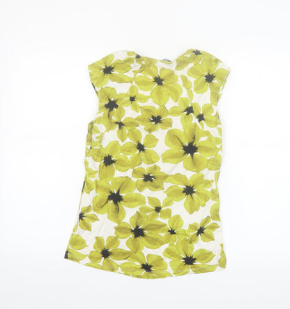 Debenhams Women’s Green Floral Petite Cowl Neck Sleeveless Blouse Size 14