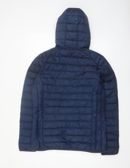 Ellesse Women's Blue Hooded Puffer Jacket Size 14
