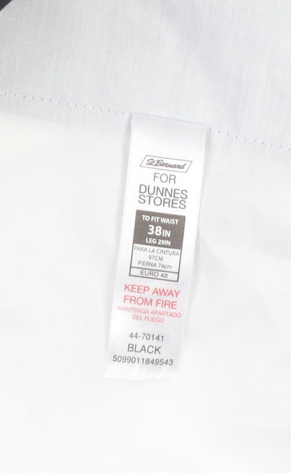 St. Bernard for Dunnes Stores Men's Black 38in Dress Pants