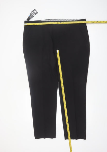 Dunnes Stores Men's Black 40in Regular Fit Dress Pants Trousers