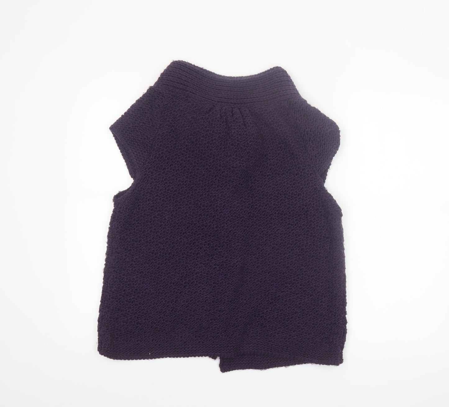 Oonagh O'Neill Women's Purple Chunky Knit Sleeveless Vest L