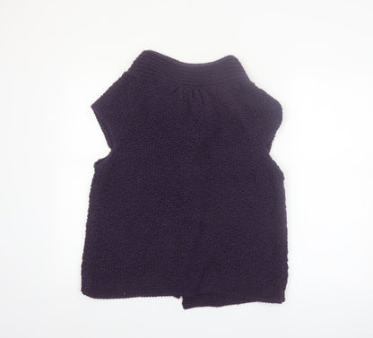 Oonagh O'Neill Women's Purple Chunky Knit Sleeveless Vest L