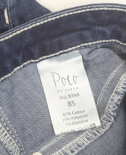 Poco by Pippa Women's Blue Skinny Jeans Size 8S Denim Stretch