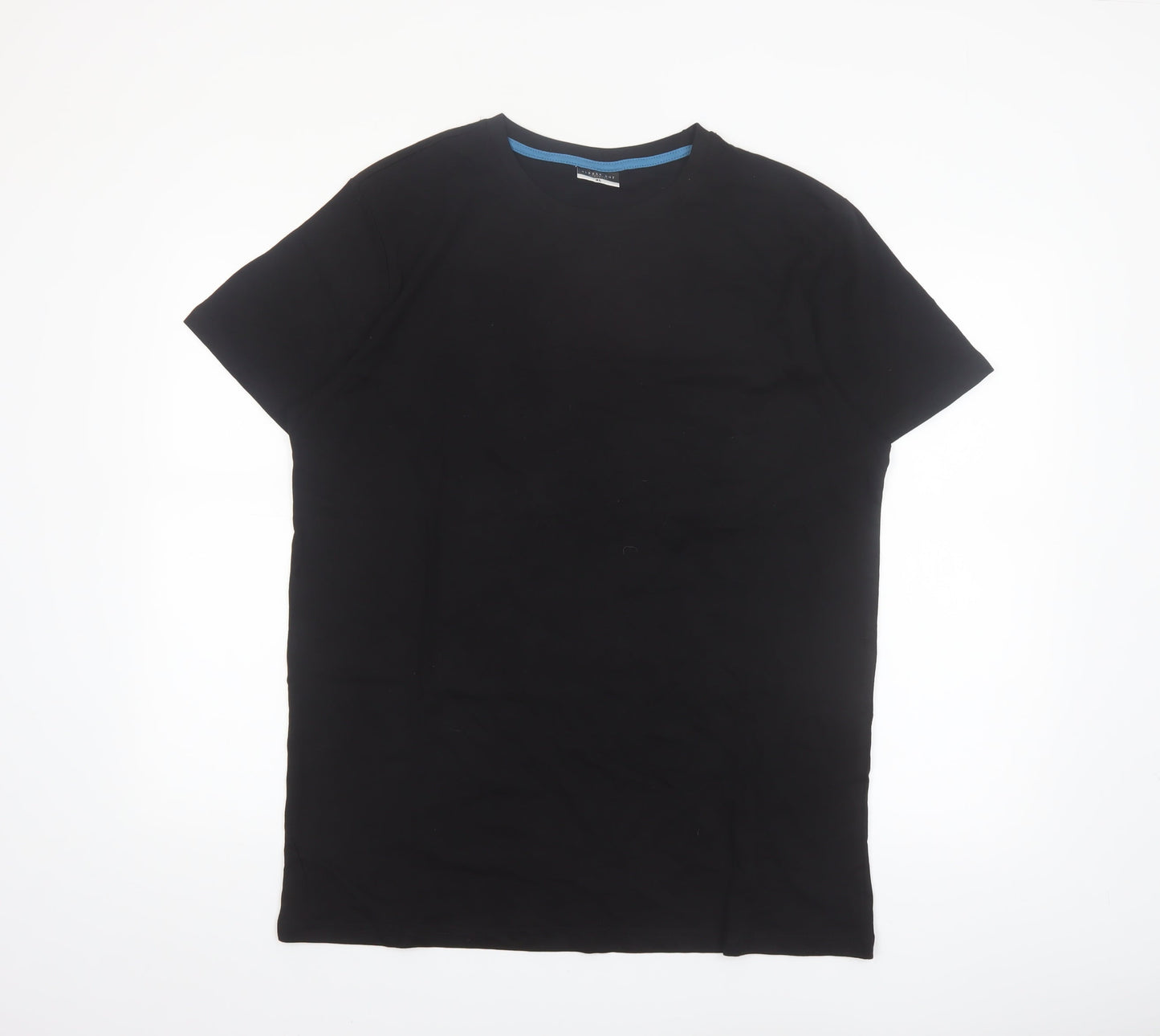 Alphar One Mens Black Crew Neck Short Sleeve Cotton T-Shirt XL