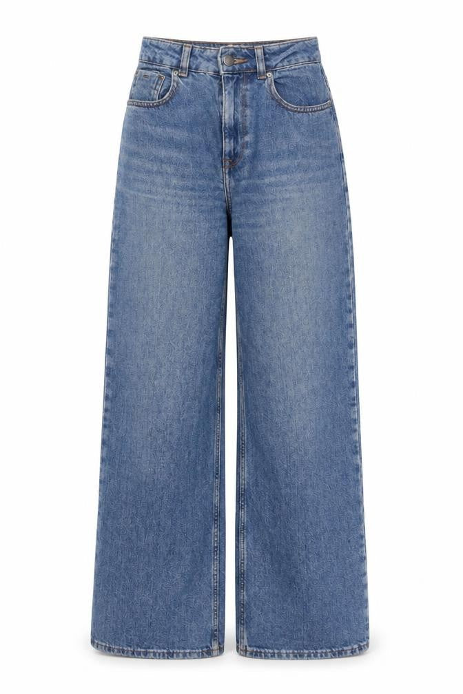 Roxy Women Blue Wide-Leg High Rise 24 Denim Jeans