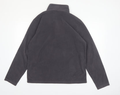 Regatta Mens Grey Fleece 1/4 Zip Pullover Sweatshirt L Outdoor