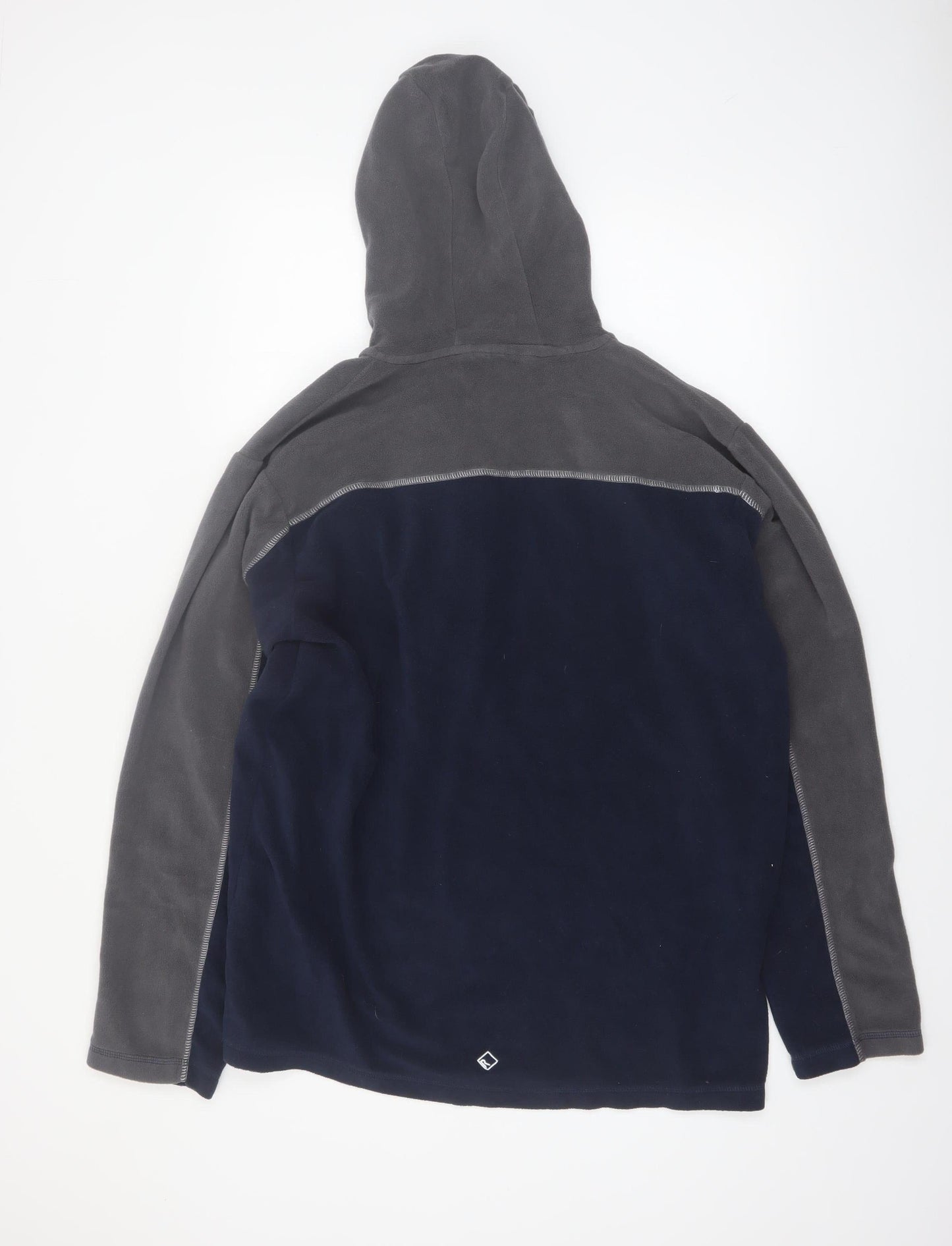 Regatta Men’s Blue Grey Fleece 1/4 Zip Pullover Hoodie 2XL