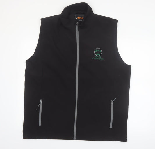 Stenso Men's Black 2XL Softshell Workwear Bodywarmer Waistcoat