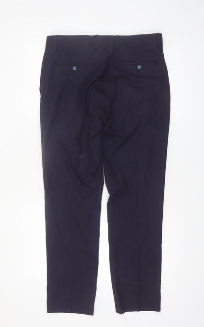 Travis Men's Navy Slim Fit Dress Pants Size 32S