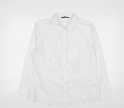 Dunnes Stores White Men's L Regular Fit Formal Dress Shirt