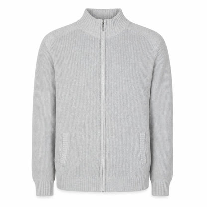 Cedar Wood State Men’s Grey Full Zip Cotton Jumper M