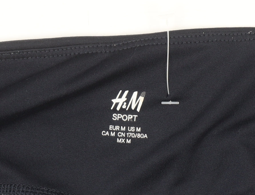 H&M Women’s Blue & Beige Colourblock Ankle Leggings Size 12