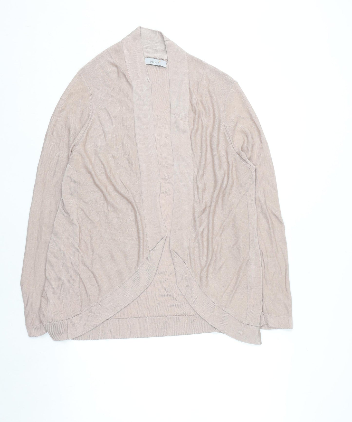 Marks and Spencer Women’s Beige Open Knit Long Sleeve Cardigan Size 18