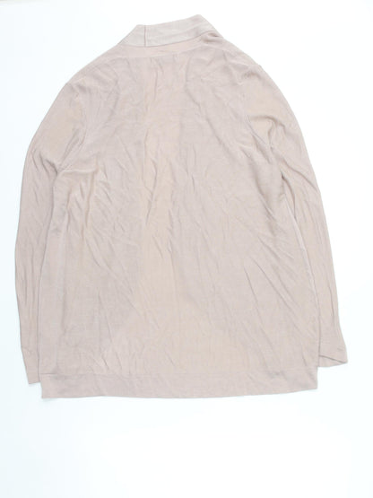 Marks and Spencer Women’s Beige Open Knit Long Sleeve Cardigan Size 18
